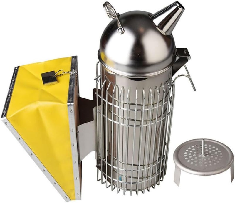 benefitbee Cute Bear-Shaped Domed Bee Smoker | Sustained Burning for 30-50 Hive Inspections, 4x11" Stainless Steel Beekeeping Tool - Image 1